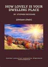 How Lovely Is Your Dwelling Place (Unison choir) Unison choral sheet music cover